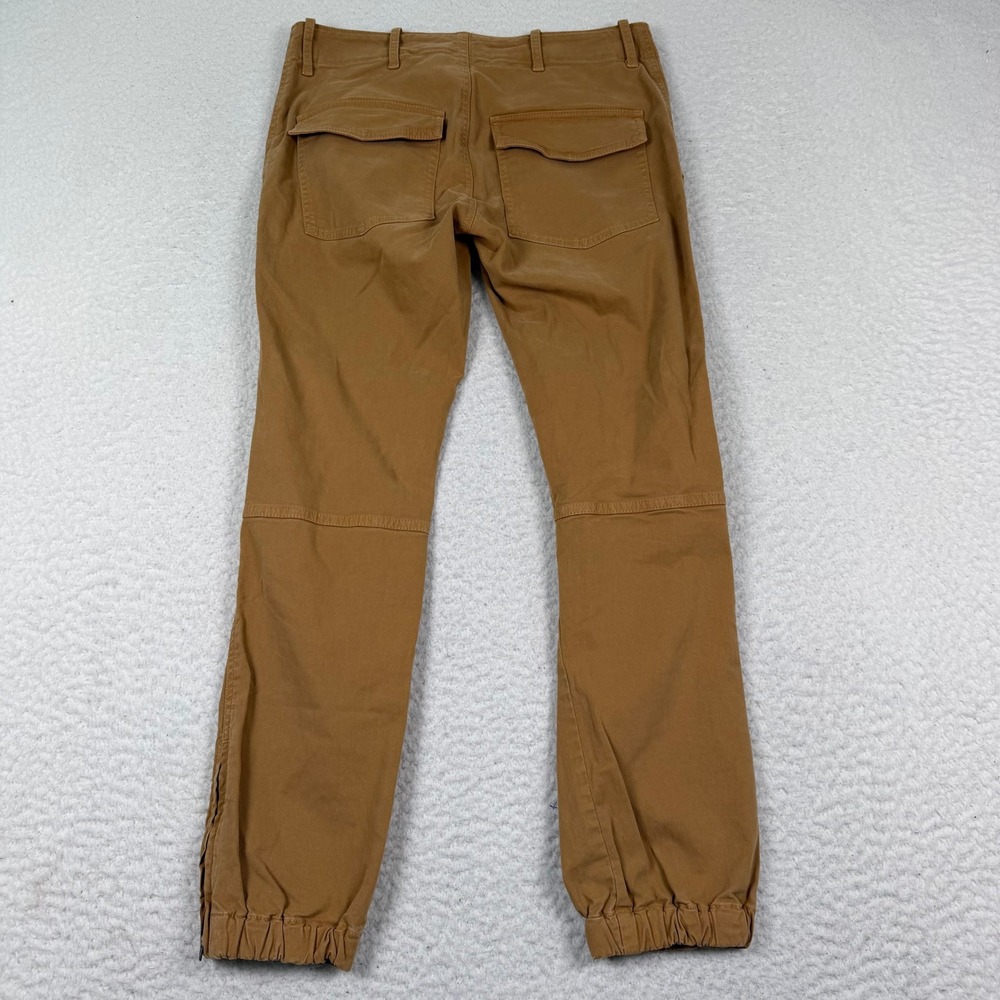 Nili Lotan French Military Pants Women 0 Brown Cargo Jogger Crop Gorpcore Zip - Picture 3 of 10